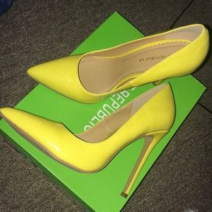 Yellow Pumps